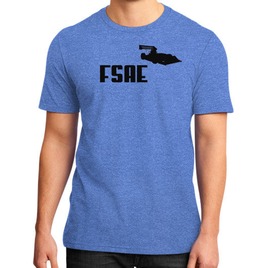 District T-Shirt (on man) Heather blue FSAEparts.com