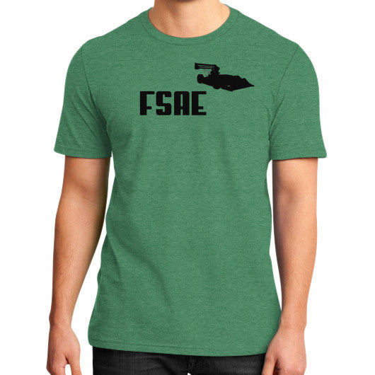 District T-Shirt (on man) Heather green FSAEparts.com