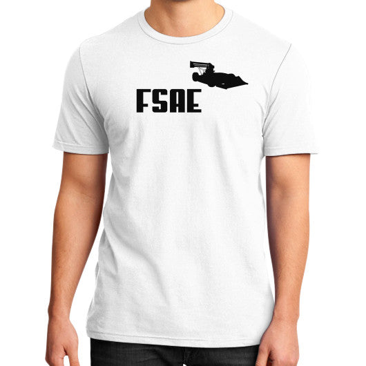 District T-Shirt (on man) White FSAEparts.com