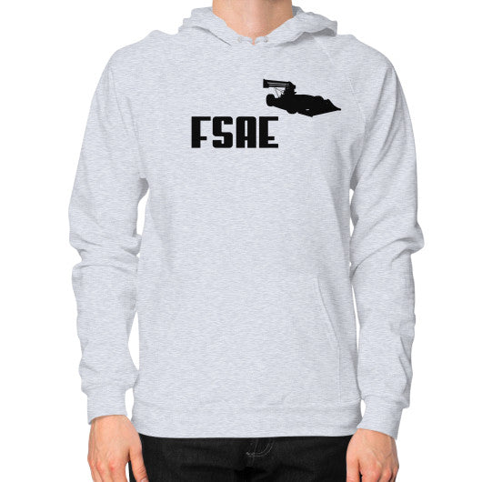 Hoodie (on man) Heather grey FSAEparts.com
