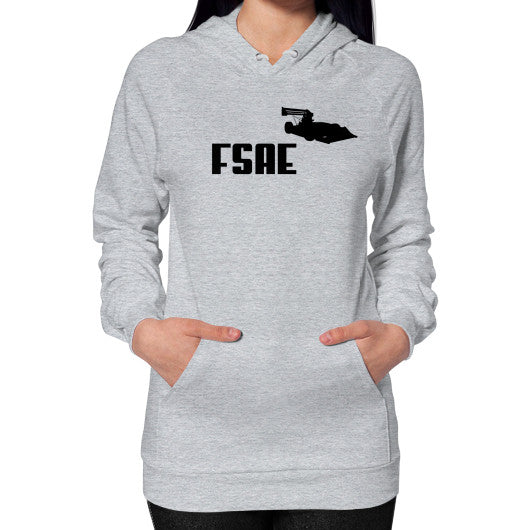 Hoodie (on woman) Heather grey FSAEparts.com