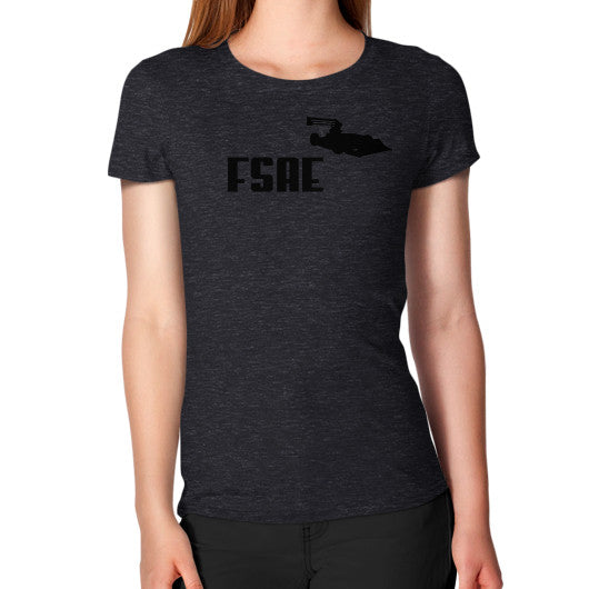 Women's T-Shirt Tri-Blend Black FSAEparts.com
