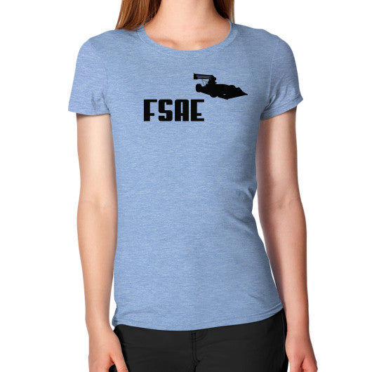 Women's T-Shirt Tri-Blend Blue FSAEparts.com